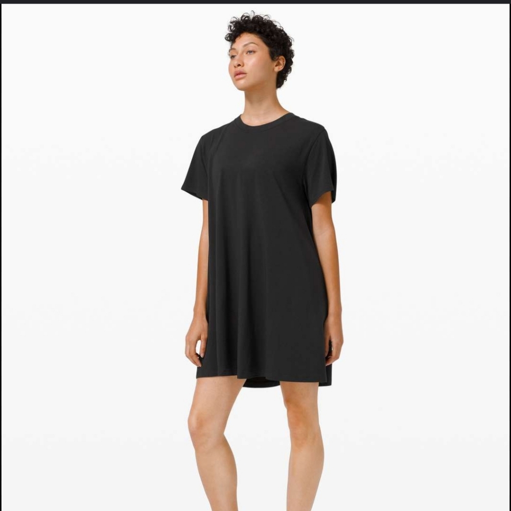 Lululemon All Yours Black Tee Dress. Sz 12 but fits very large - Like A 20
